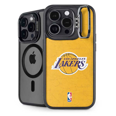 NBA Los Angeles Lakers Distressed iPhone 13 Pro Kickstand Case